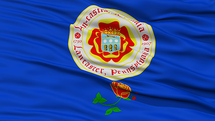 Image showing Closeup of Lancaster City Flag