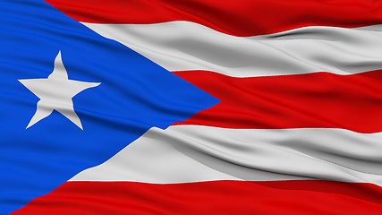 Image showing Closeup Puerto Rico Flag