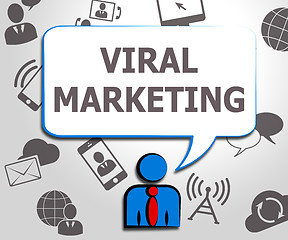 Image showing Viral Marketing Means Social Media 3d Illustration