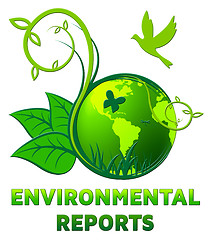 Image showing Environment Reports Design Shows Nature 3d Illustration