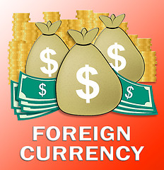Image showing Foreign Currency Meaning Forex Rate 3d Illustration