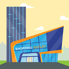 Image showing Shopping Outlet Meaning Retail Commerce 3d Illustration