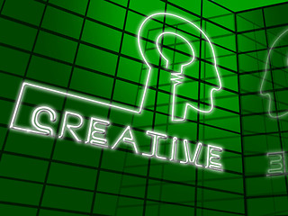 Image showing Creative Brain Shows Ideas Imagination 3d Illustration