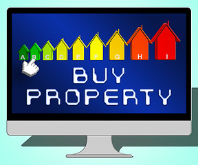 Image showing Buy Property Representing Real Estate 3d Illustration