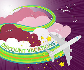 Image showing Discount Vacations Shows Promo Vacation 3d Illustration