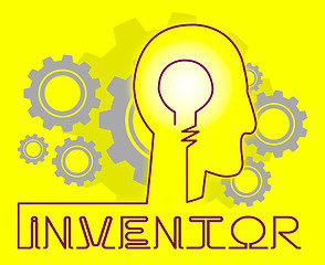 Image showing Inventor Cogs Means Innovating Invents And Innovating