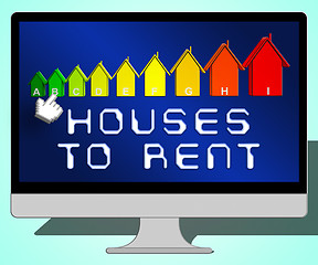 Image showing Houses To Rent Representing Real Estate 3d Illustration