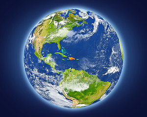 Image showing Dominican Republic on planet Earth