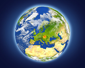 Image showing Slovakia on planet Earth