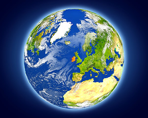 Image showing Ireland on planet Earth