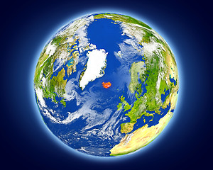 Image showing Iceland on planet Earth