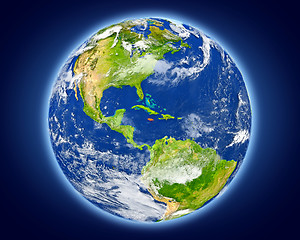 Image showing Jamaica on planet Earth