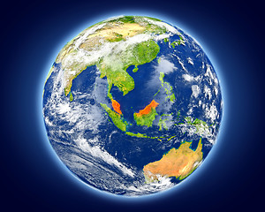 Image showing Malaysia on planet Earth