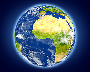 Image showing Ghana on planet Earth