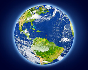 Image showing Caribbean on planet Earth