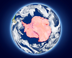 Image showing Antarctica on planet Earth