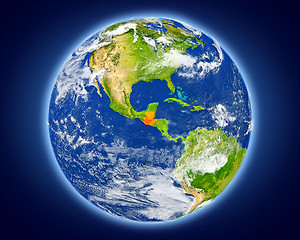 Image showing Guatemala on planet Earth