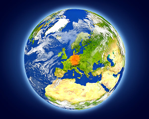 Image showing Germany on planet Earth