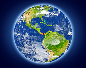 Image showing Panama on planet Earth