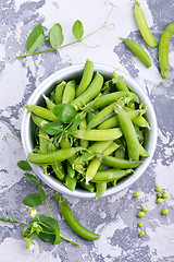 Image showing green peas