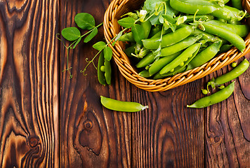 Image showing green peas