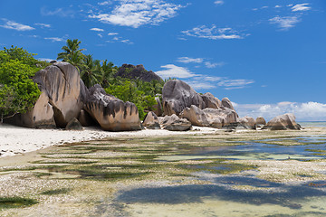 Image showing island beach in indian ocean on seychelles