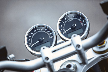 Image showing Motorcycle luxury items close-up: Motorcycle parts