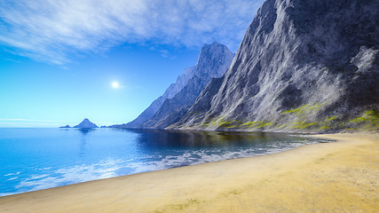 Image showing beautiful summer sand beach