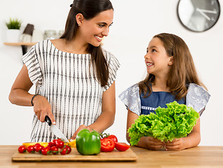 Image showing Having fun in the kitchen