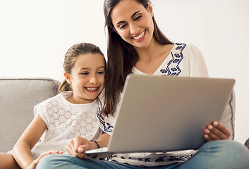 Image showing Mother and Daughter at home