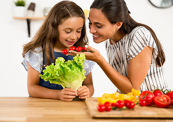 Image showing Having fun in the kitchen