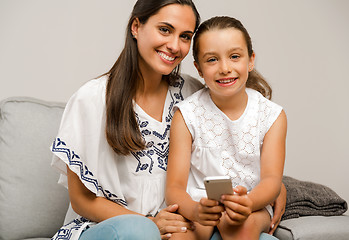 Image showing Mother and Daughter at home