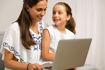 Image showing Mother and Daughter at home