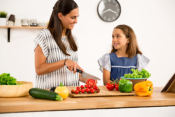 Image showing Having fun in the kitchen