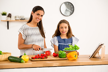 Image showing Having fun in the kitchen