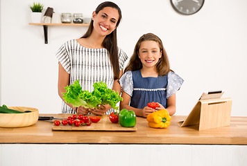 Image showing Having fun in the kitchen