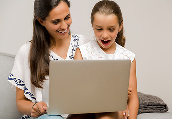 Image showing Mother and Daughter at home