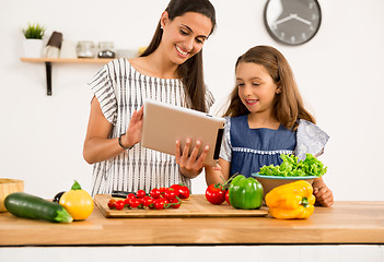 Image showing Having fun in the kitchen