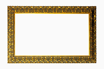 Image showing Gold engraved frame