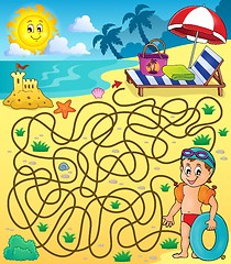 Image showing Maze 28 with beach theme 2