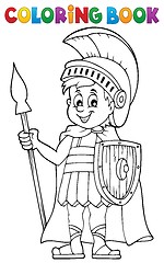 Image showing Coloring book Roman soldier