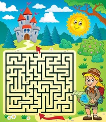 Image showing Maze 3 with scout girl