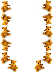 Image showing tumbling teddies