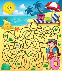 Image showing Maze 28 with beach theme 1
