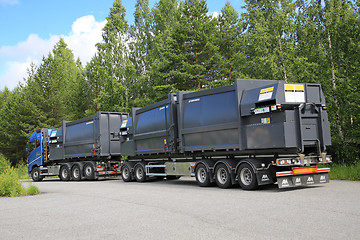 Image showing Truck Transports Waste Compactors