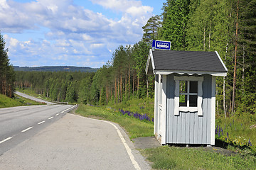 Image showing Bus Stop by Scenic Highway