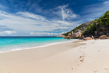 Image showing island beach in indian ocean on seychelles