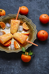 Image showing Summer ice cream with fruit