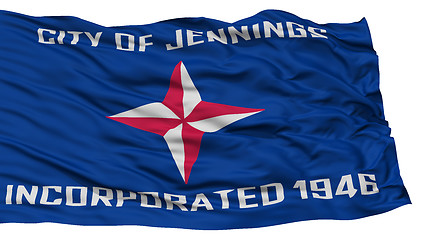 Image showing Isolated Jennings City Flag, United States of America