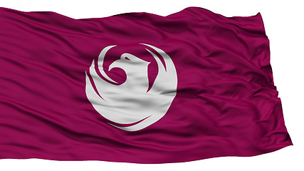 Image showing Isolated Phoenix Flag, Waving on White Background